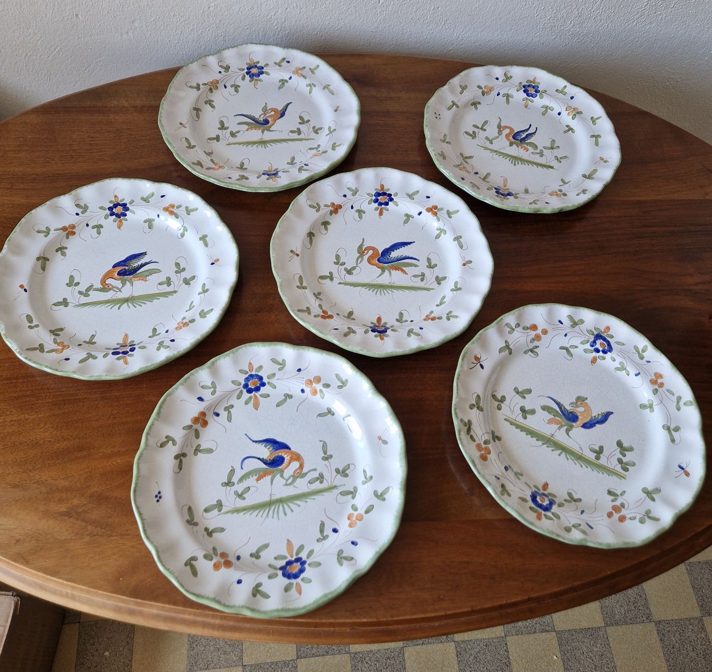 Set di piatti: Teller Set Keramik Handbemalt – Nuovo (secondo la descrizione) da Bern venduto da Antikbatik 1