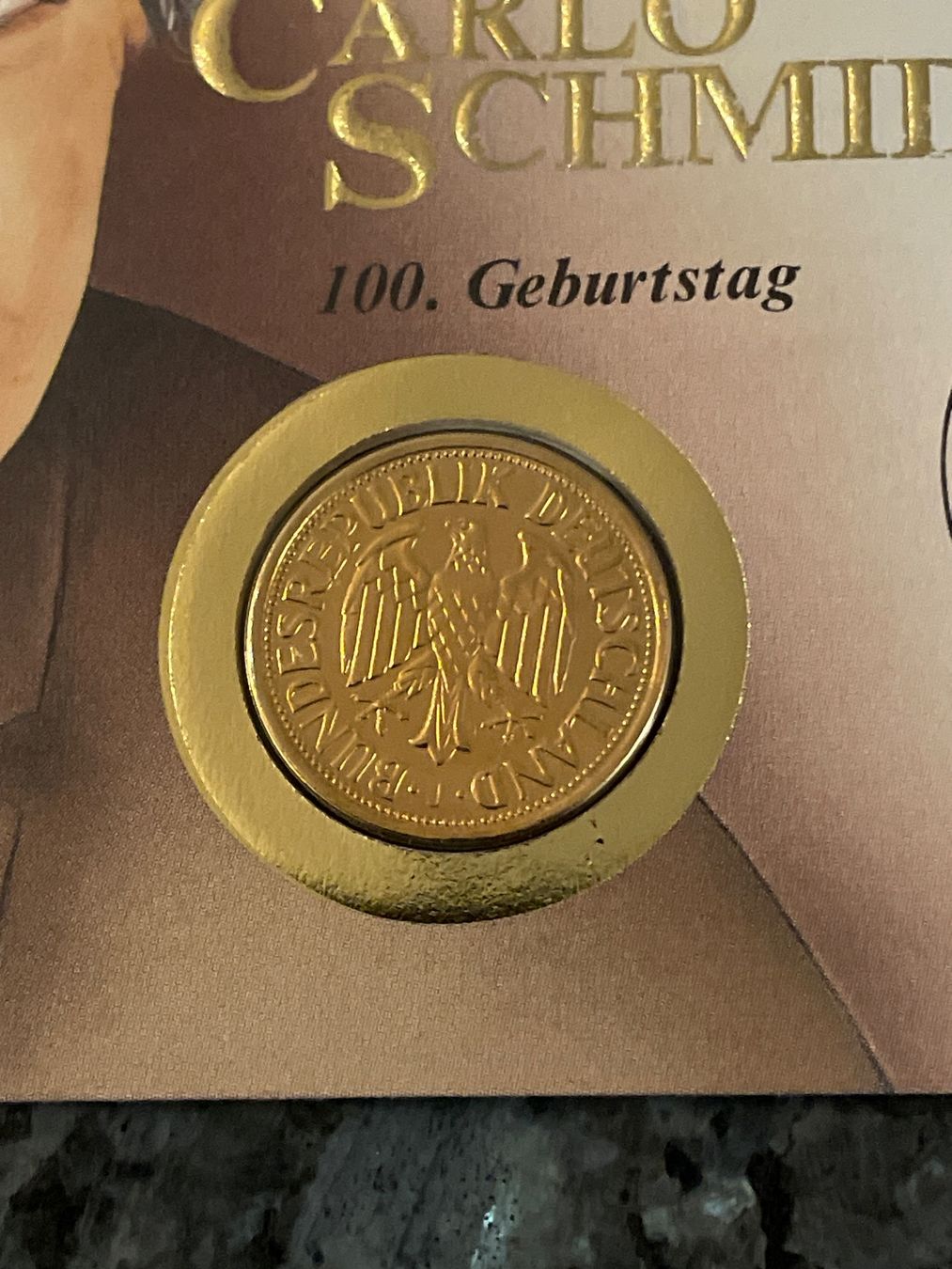Alle Münzen: Numisbrief 100.Geburtstag Carlo Schmid – Neu (gemäss Beschreibung) aus Schlossrued von Julio25 1