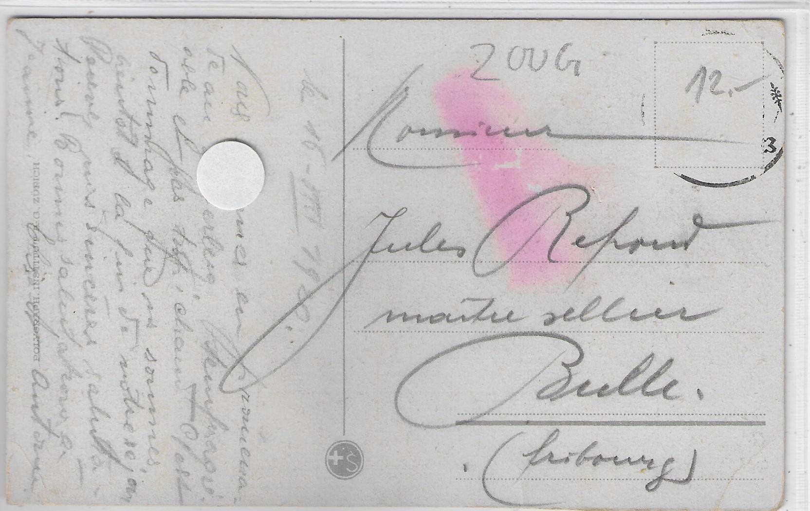 Ansichtskarten: Kurhaus Schönfels - Zugerberg - Litho – Gebraucht aus Ettingen von Kartenplanet 1