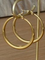 Edelsthal Luxus Creolen XXL Ohrschmuck Ohrstecker Farbe Gold