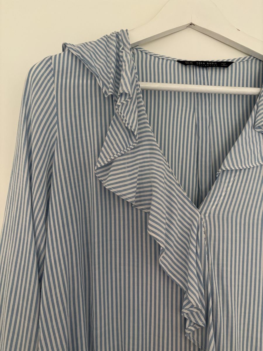 Zara Camicette: Zara Bluse gestreift blau weiss – Usato da Männedorf venduto da giu_wm6d 1