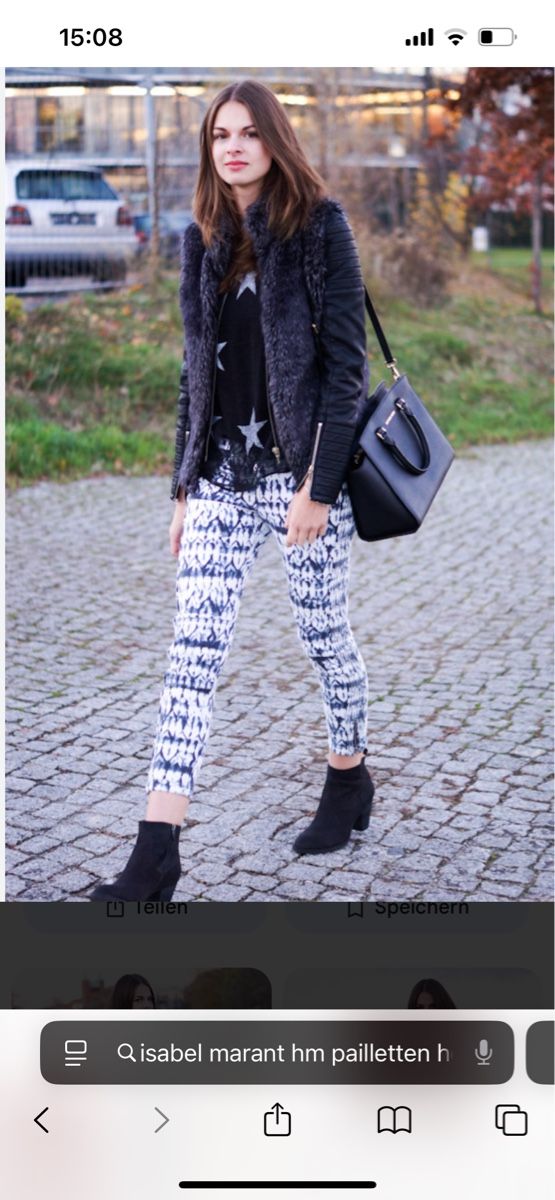 Isabel Marant Pantaloni: Isabel Marant for H&M Bikerhose 34 – Usato da Zürich venduto da panka01 1