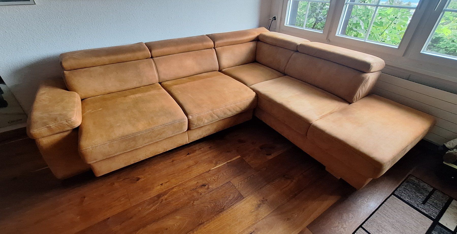 Divani: Polstergarnitur /Ecksofa Microfaser Braun 175cm x 230cm – Usato da Rebstein venduto da Type25 6