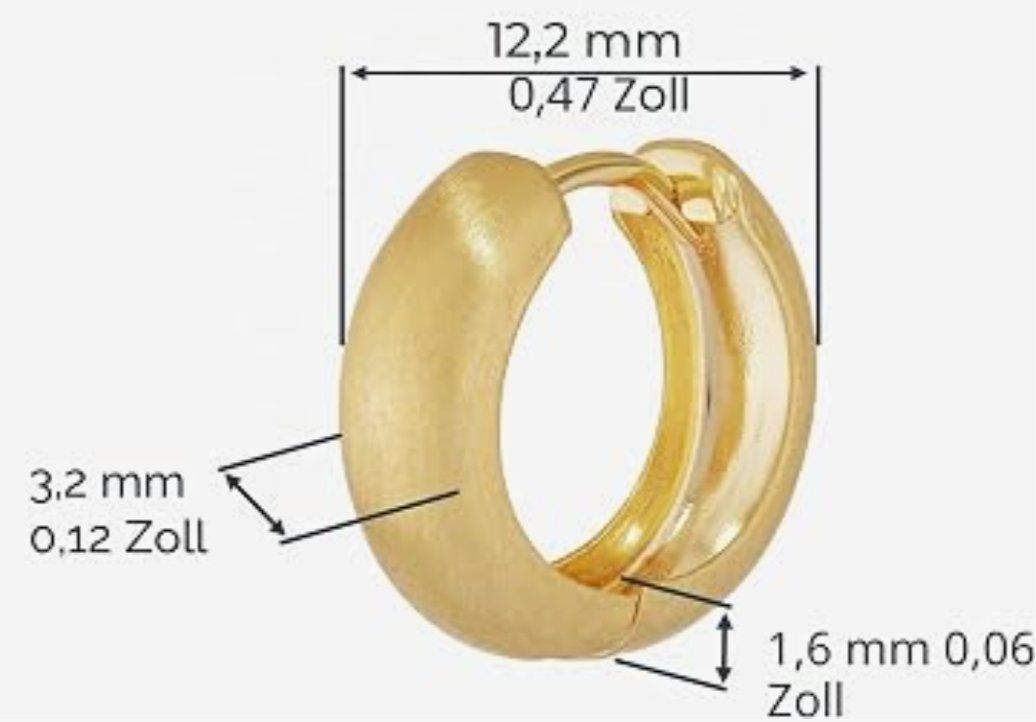 Orecchini pendenti & Orecchini a lobo: Ohrringe 8k  Gelbgold – Nuovo e nell'imballaggio originale da Hemmental venduto da Zirconwelt 2
