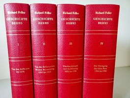 Geschichte Berns 4 Kunstledereinbände mit vergoldeten Rücken