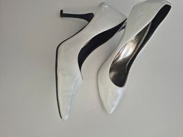 Damenschuhe MAXIMA weiss Lackleder Grösse 38