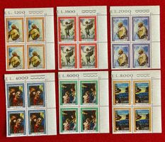 VATIKAN VERKLÄRUNG CHRISTI SATZ VIERERBLOCK KUNST 1976**