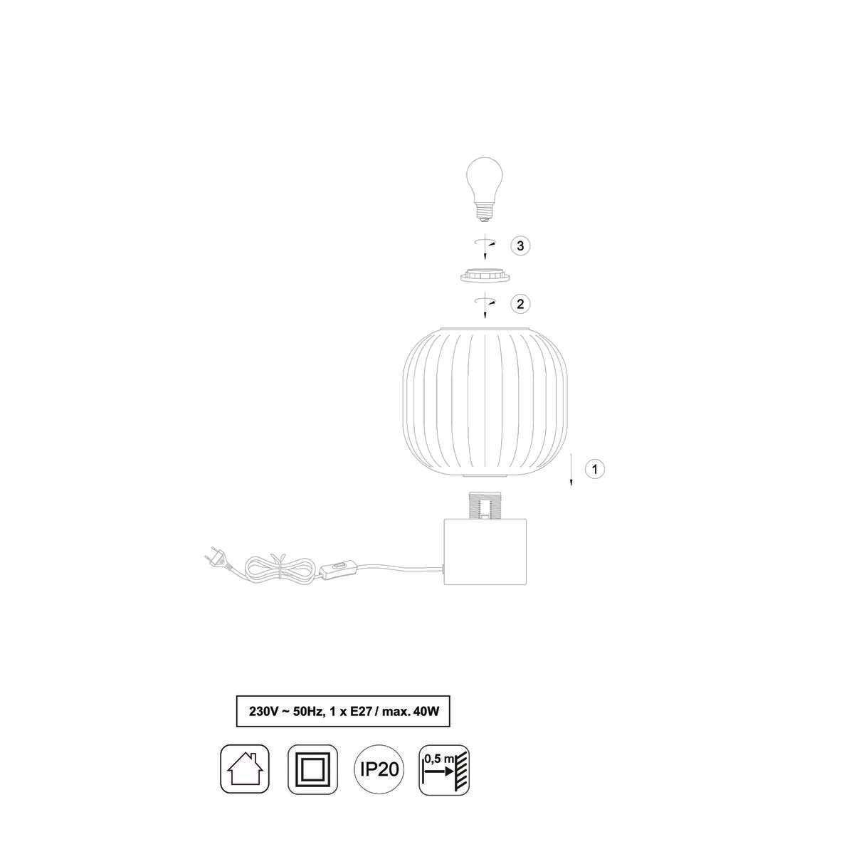 Lampade: Tischleuchte, Glas, 26 cm Höhe – Nuovo (secondo la descrizione) da Kreuzlingen venduto da Smart-Light 5