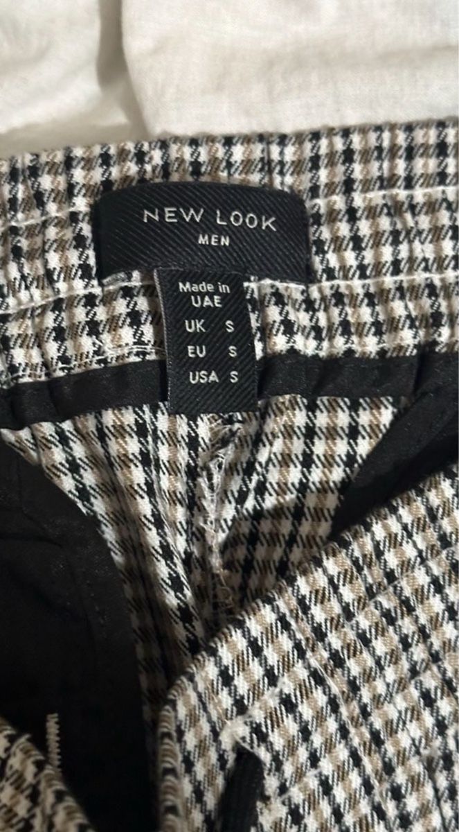 New Look Pantaloni: New Look Men's Houndstooth Trousers, Size S – Nuovo (secondo la descrizione) da Genève venduto da ravehotline 3