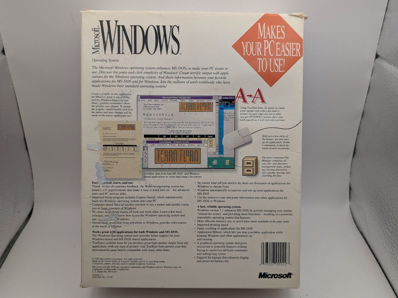 Microsoft Software: Microsoft Windows 3.1 (1992) - Microsoft - BigBox PC – Usato da Bad Ragaz venduto da MR_BR 1