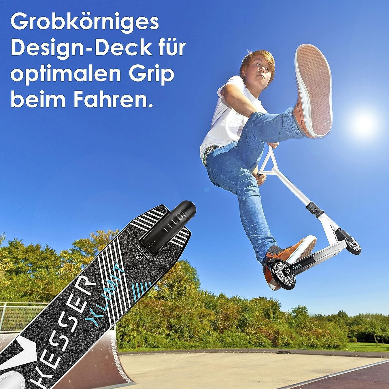 Kickboard: KESSER Stunt Scooter Weiß / Schwarz – Nuovo e nell'imballaggio originale da Bottighofen venduto da zaap 6