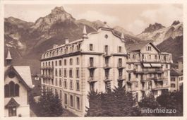 Engelberg OW // 1935 Hotel Hess mit Hahnen