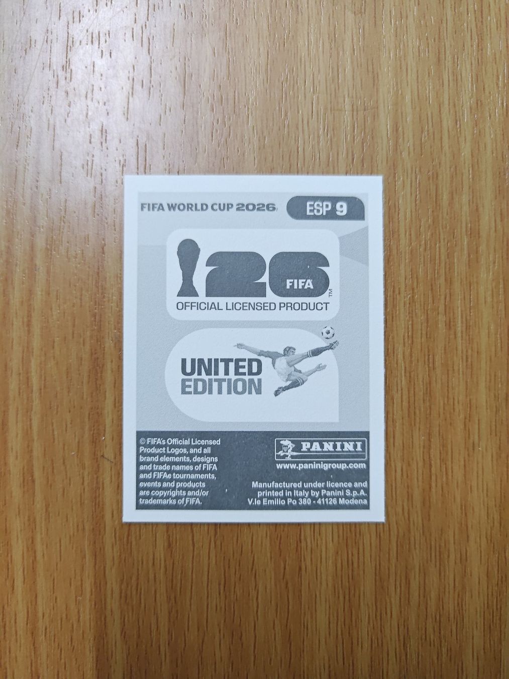 Panini Carte collezionabili: Panini WM 2026 Sticker - ESP 9 – Usato da Hochdorf venduto da all_u_want 1