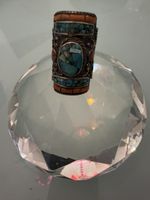 Ring mit Türkis and Koralle aus Tibet / Nepal