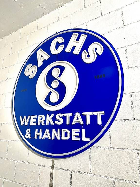 Sachs Insegne: XXL Sachs Neon Schild – Nuovo (secondo la descrizione) da Mühlrüti venduto da Chalberchue 2