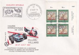 Automobile Sonderbrief A. 1071 Ollon-Villars 26./27.8.1967