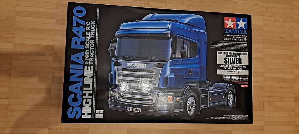 Kit di modellismo & Modellini statici: Tamiya 56364 Scania Silver Edition  – Nuovo e nell'imballaggio originale da Therwil venduto da davidmann