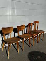 4 chaises en bois vintage style bistrot à restaurer/refresh