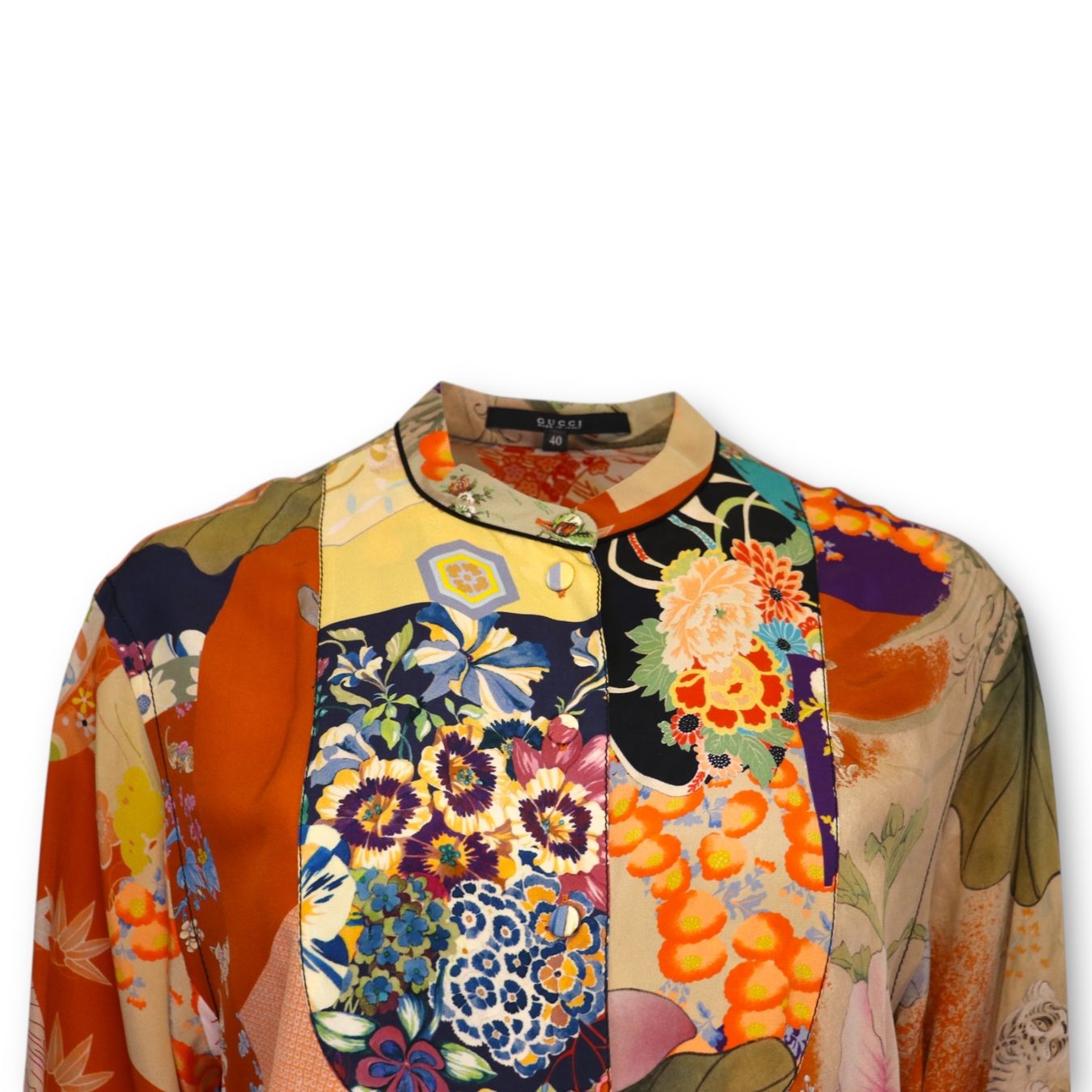Gucci Blusen: Gucci Seidenbluse bunt gemustert IT 40 DE 36 – Gebraucht aus Binningen von Designerlabels 3