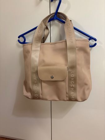 Longchamp Tragetasche beige Stoff guter Zustand