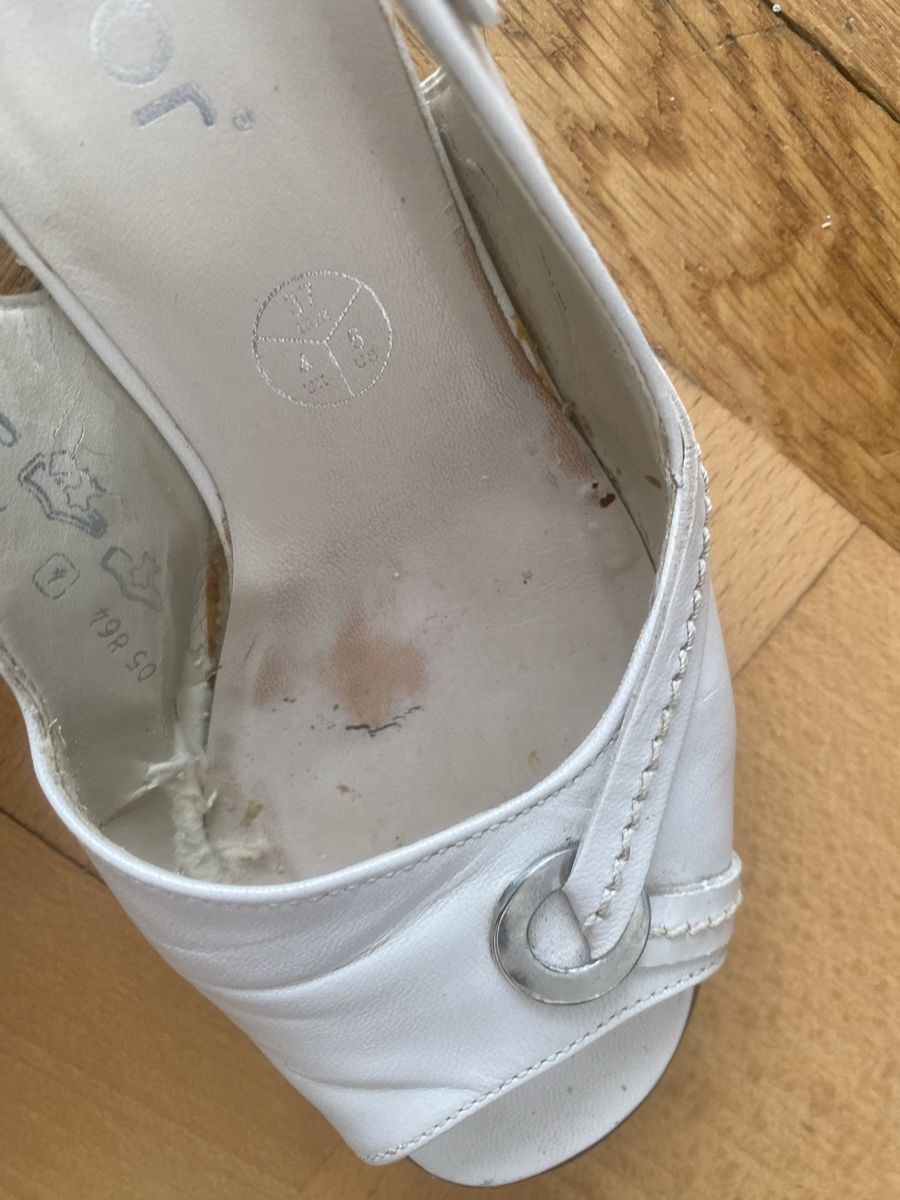 Gabor Damenschuhe: Gabor Sandalen weiss Leder Grösse 37  – Gebraucht aus Zürich von mar_zn2k 7