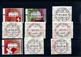 Automatenmarken ATM schöne Vollstempel Sammlung