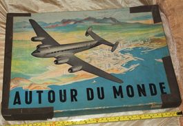 Jeu "Autour du Monde" vintage / très ancien / avion