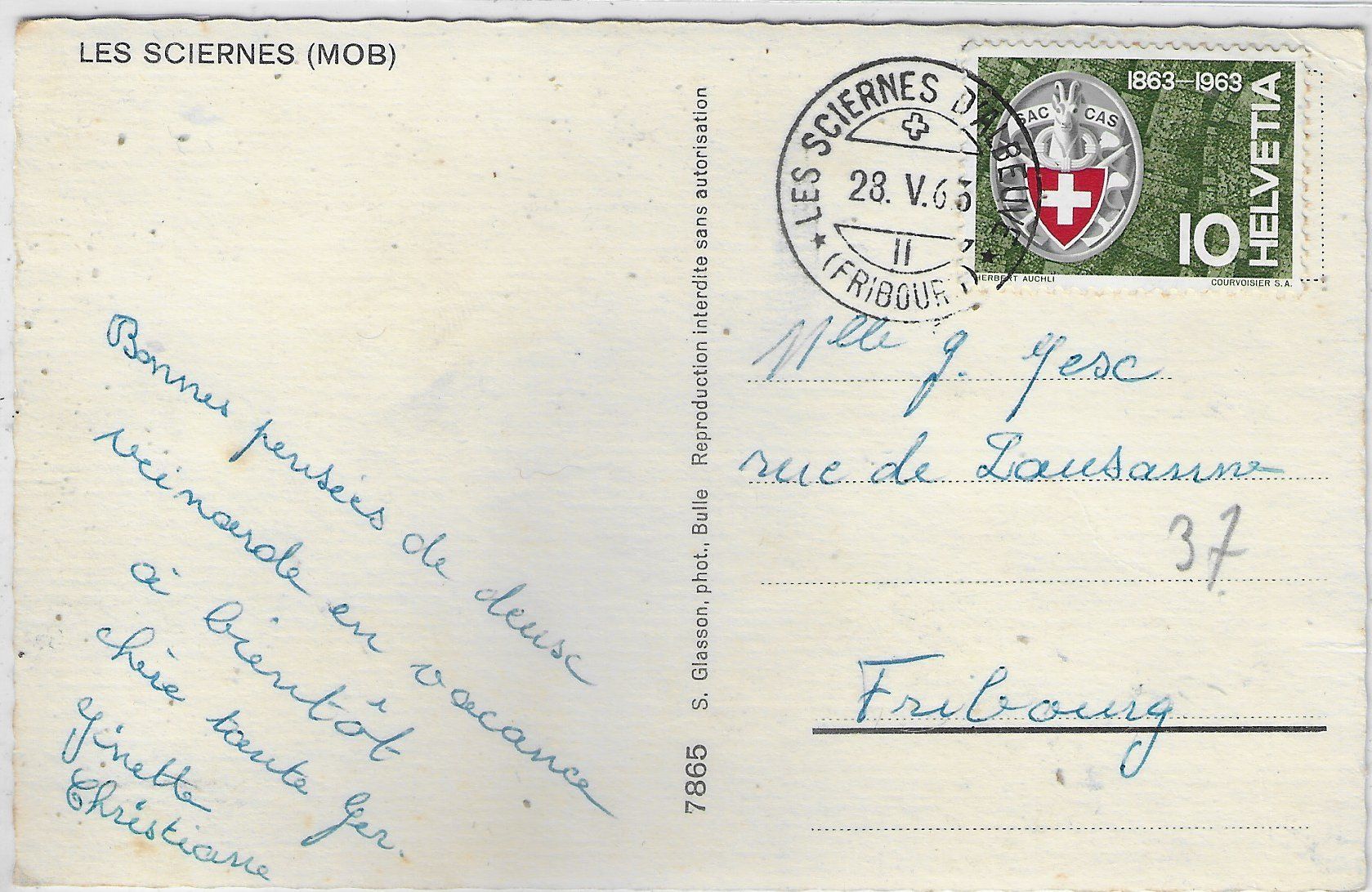 Cartoline postali: Les Sciernes (MOB) - Multiview – Usato da Ettingen venduto da Kartenplanet 1