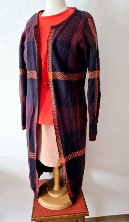 CARDIGAN STRICKJACKE LONGJACKE JACKE S 36 M , TOP ZU KLEID
