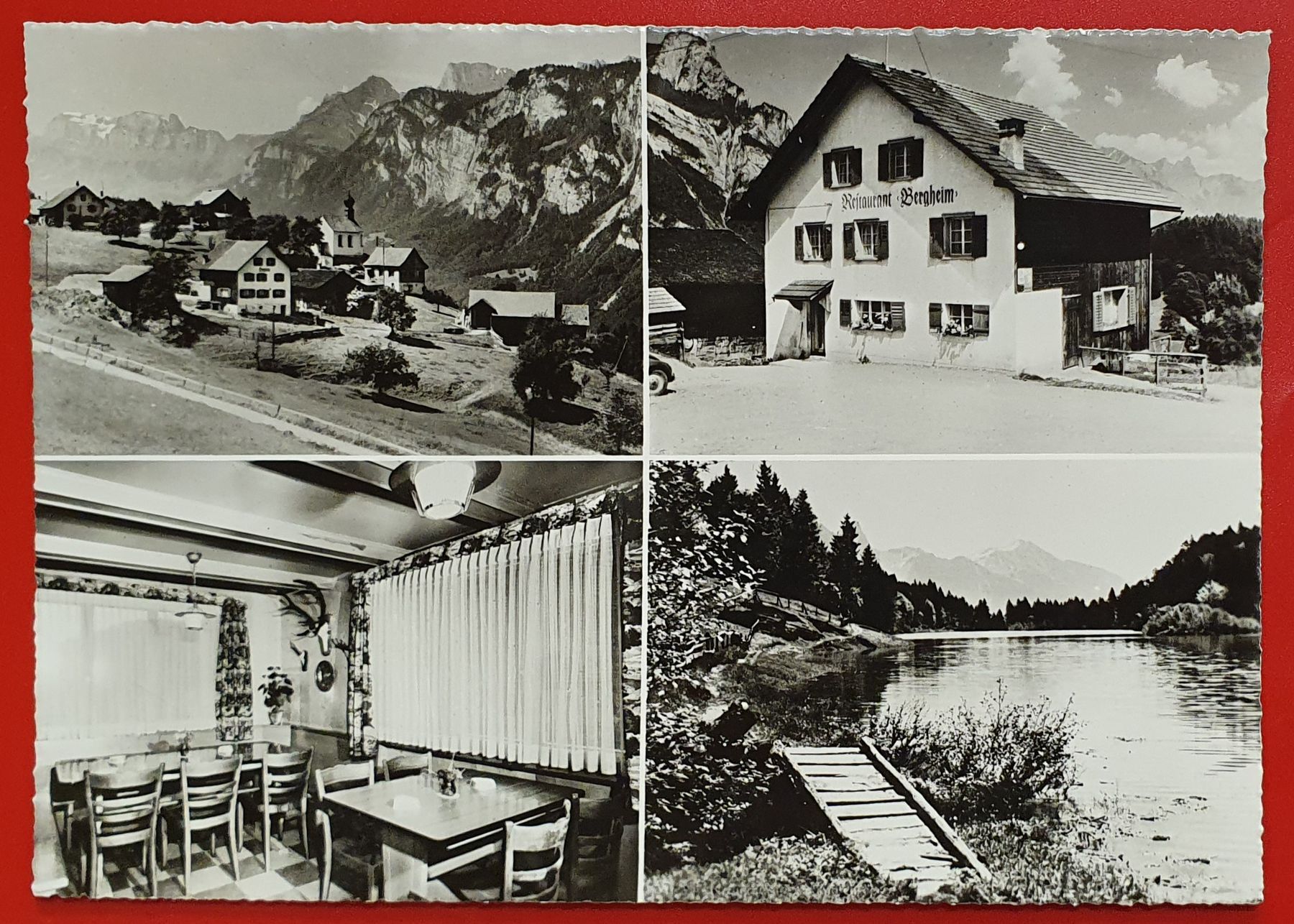 Ansichtskarten: Mädris ob Mels - Restaurant Bergheim – Gebraucht aus Kreuzlingen von Rschweiz1