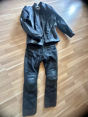 Kombijacke und Hose FLM Leder Motorrad Grösse 50 gebraucht