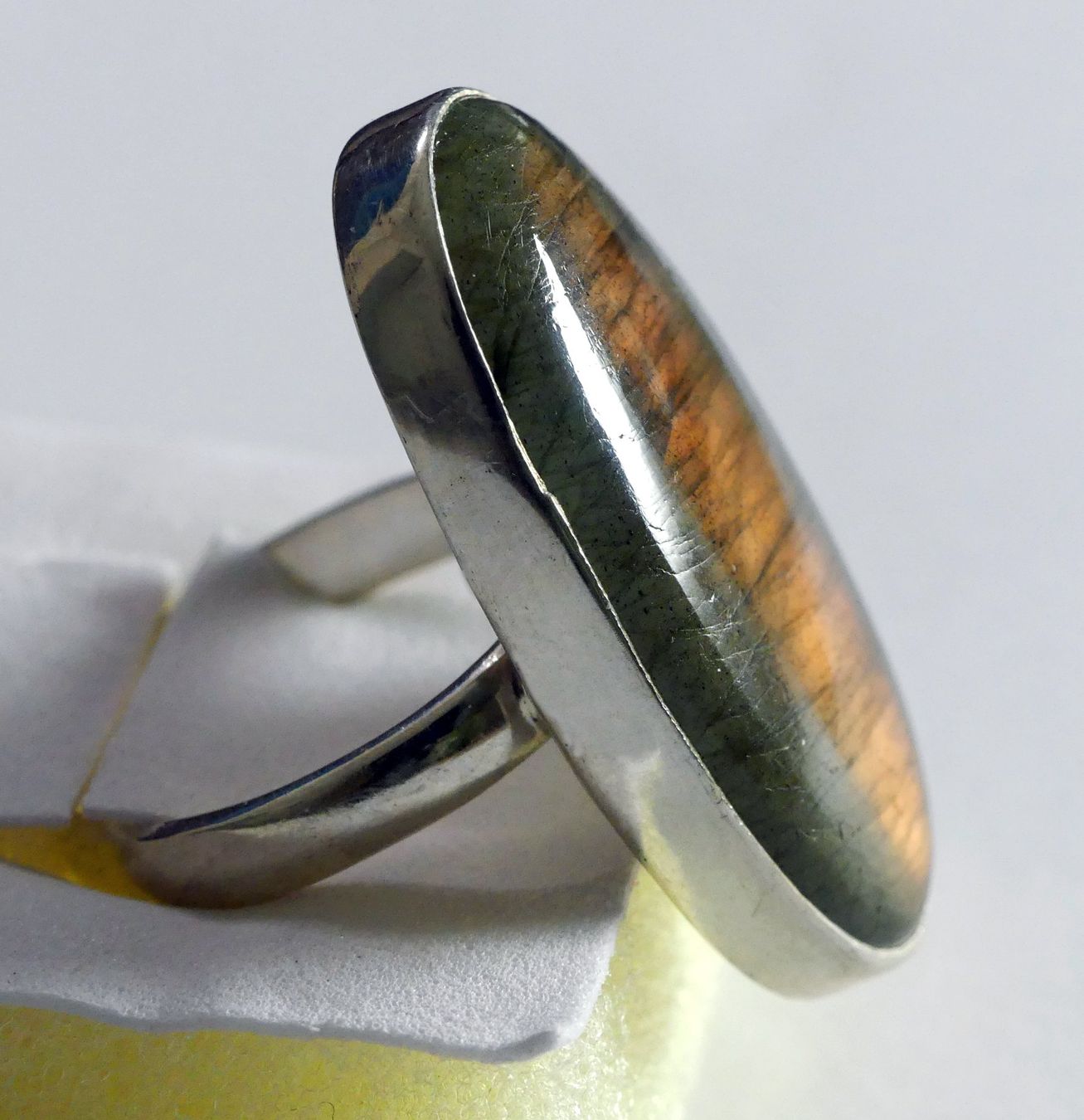 Anelli: Silberring 925 mit Labradorit – Nuovo e nell'imballaggio originale da Matten b. Interlaken venduto da kero71 1