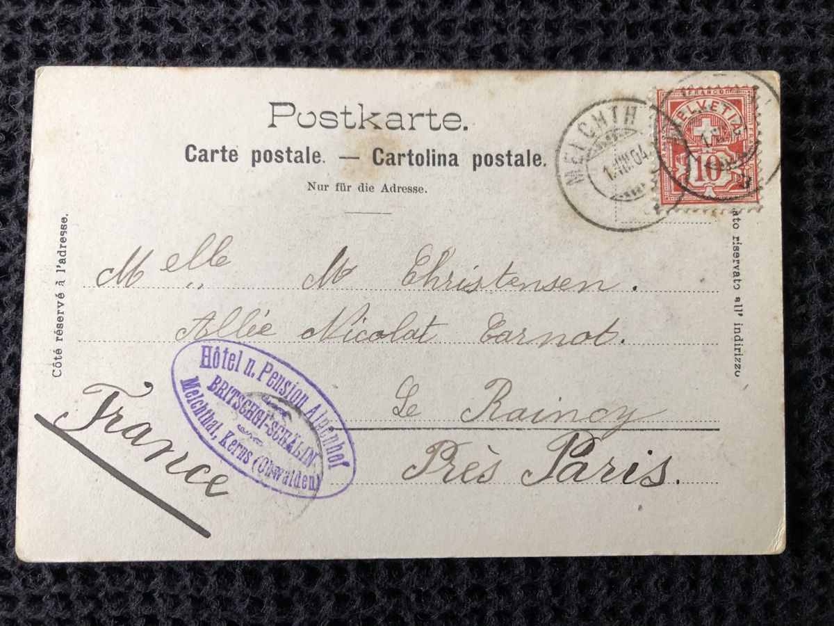 Cartoline postali: Ansichtskarte Melchtal – Usato da Näfels venduto da fritzjk 1
