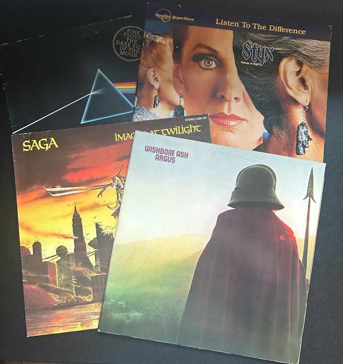 4x LP Vinyl SAGA / STYX / PINK FLOYD / WISHBONE ASH | Kaufen auf Ricardo