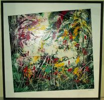 Smalto e Acrilico su tela 70x70 del Maestro Antonazzo