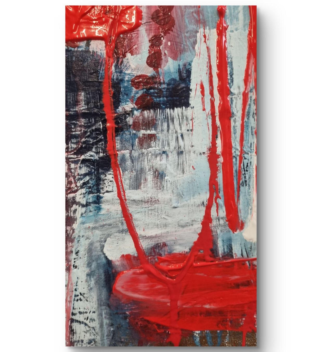 Gemälde: Originales abstraktes Bild 80x80cm mit Rahmen – Neu (gemäss Beschreibung) aus Urdorf von Contra8 4