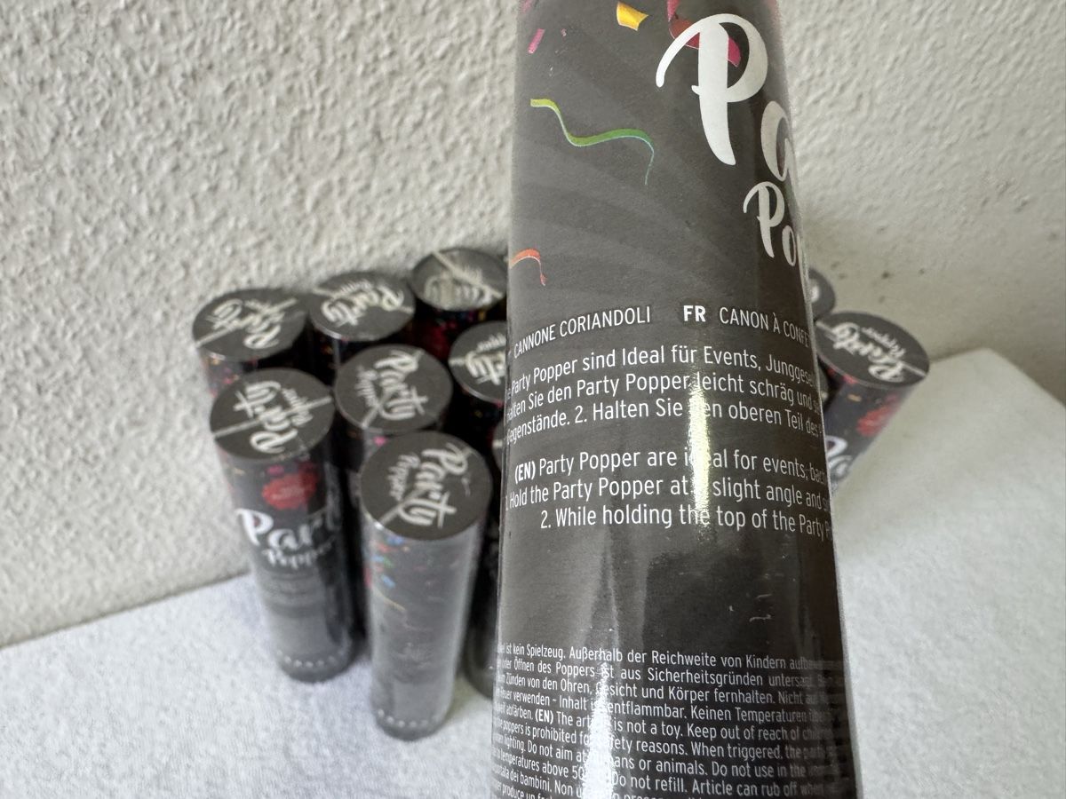 Giocattoli: Party Popper - Konfettikanonen – Nuovo e nell'imballaggio originale da Lenzburg venduto da Meister_k 2