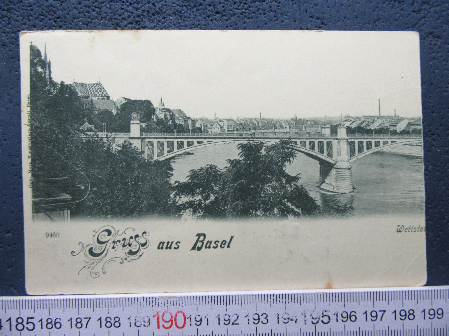 Cartoline postali: BASEL 1899 WETTSSTEINBRÜCKE AK BS BUG – Usato da Ettingen venduto da Hausi4711
