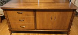Kommode Sideboard Holz 3 Schubladen 2 Türen vintage