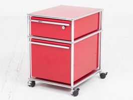 USM Rollcontainer in Rubinrot