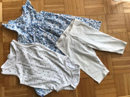 herziges Kleid + Leggins + Body H&M Grösse 86 - Porto 3.40