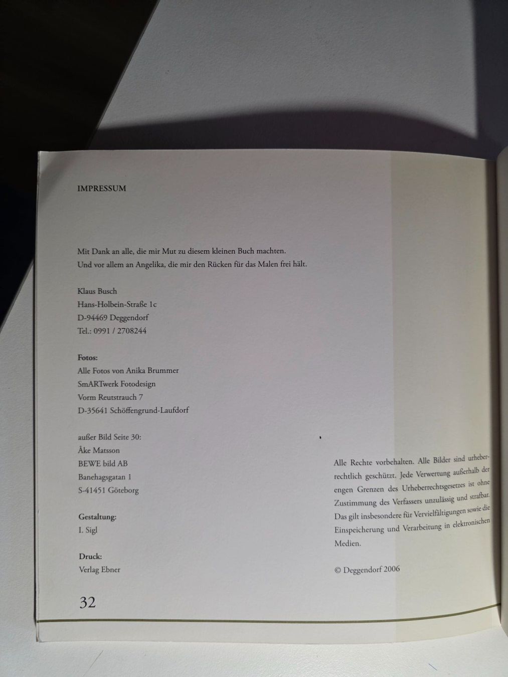 Livres: Klaus Busch 40 - 2006 signiert – D'occasion à Walterswil BE par Lonitti 8