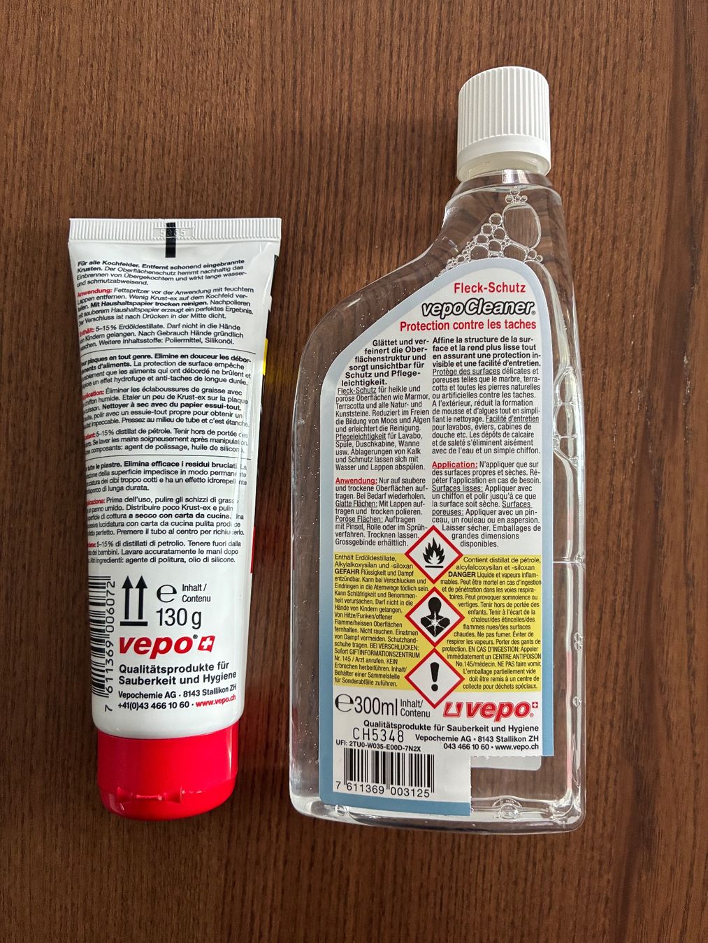 Prodotti di pulizia: Vepo Krust-ex Glaskeramikpolierpaste & Vepo Imprägnierung – Usato da Uster venduto da em_58td 1