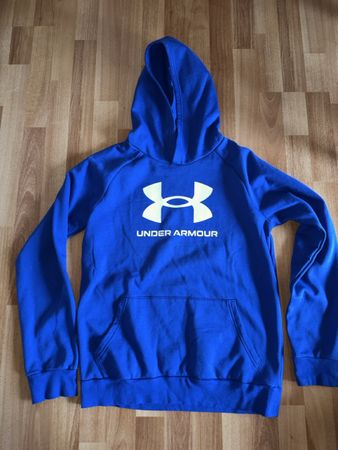 Under Armour Hoodie, Gr. YXL, Blau, einf. Brustweite 51 cm