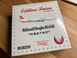 SATA McDonnell Douglas Dc-8-50 HB-IDB 1:400 Flugzeugmodell
