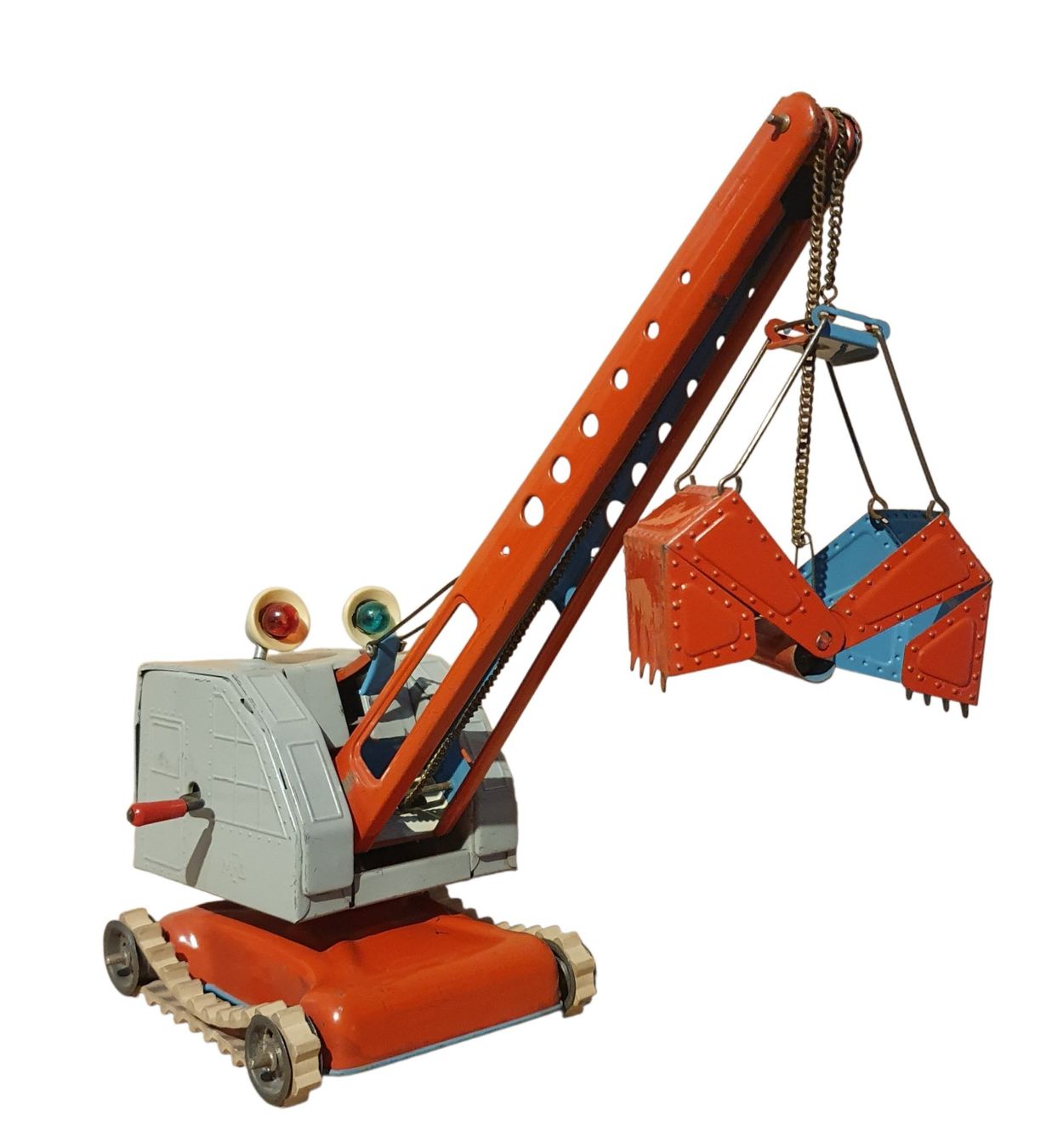 Giocattoli: alter Greifbagger aus den 50er Jahren – Usato da Flawil venduto da RoverVitesse 1