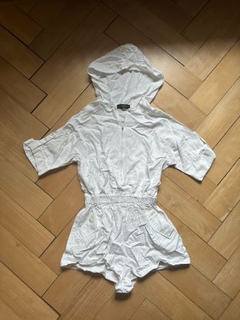 MYD-EA-R - Jumpsuit weiss mit Kapuze S