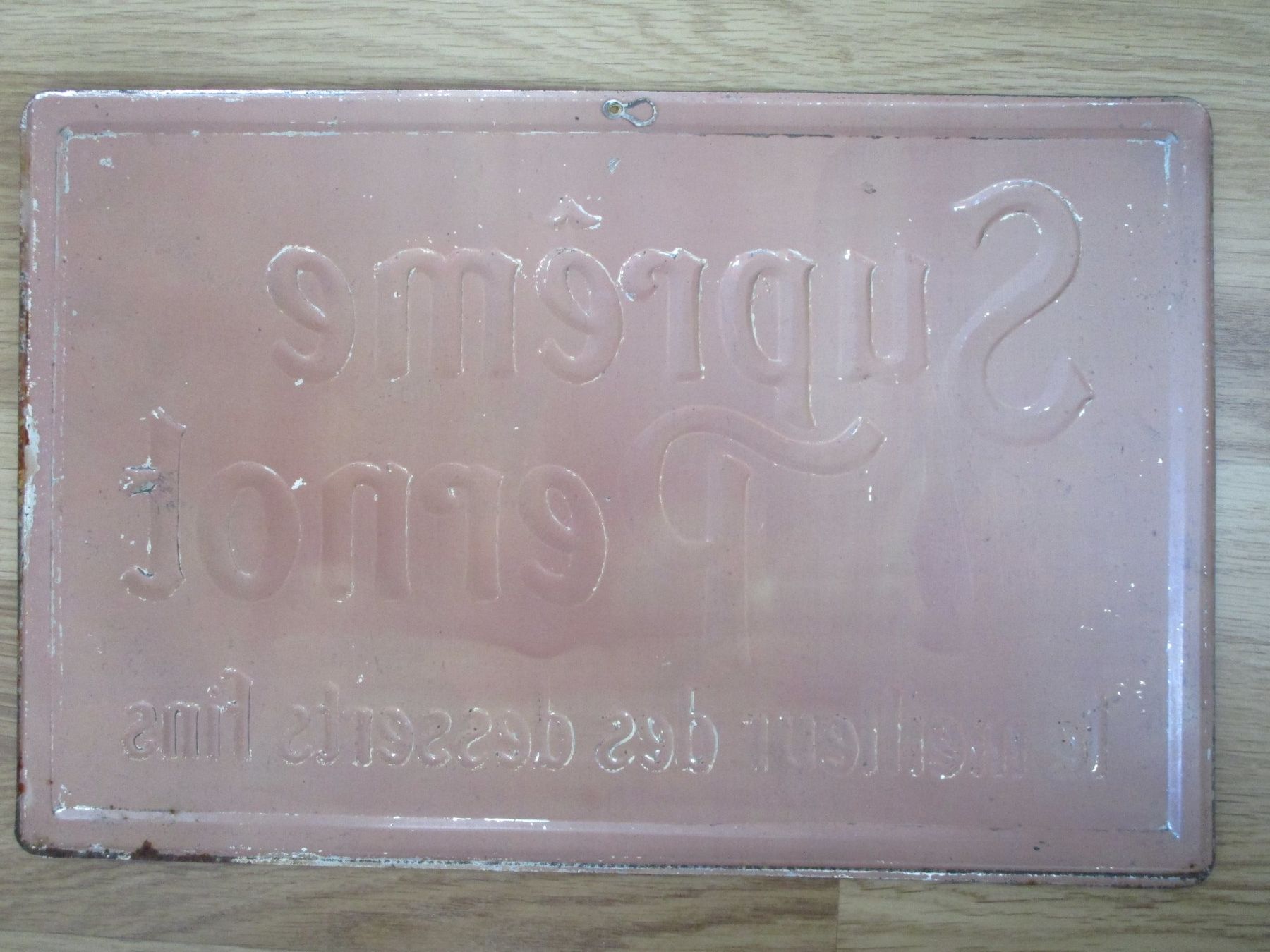 Schilder: Antikes Blechschild  Supreme Pernot – Gebraucht aus Heimberg von Lupo57 2