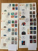 10 Pro Patria Ersttagsbriefe 1962-1971 vollständig