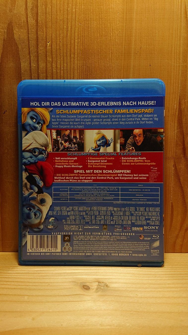 Tutti i DVDs: DIE SCHLÜMPFE in 3D und 2D Blu-Ray – Usato da Wilderswil venduto da Exebub 1